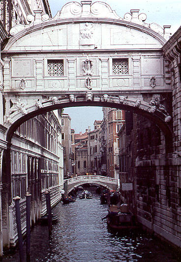 Bridge of Sighs, Venice  - Connecting the prison with the Doges Palace