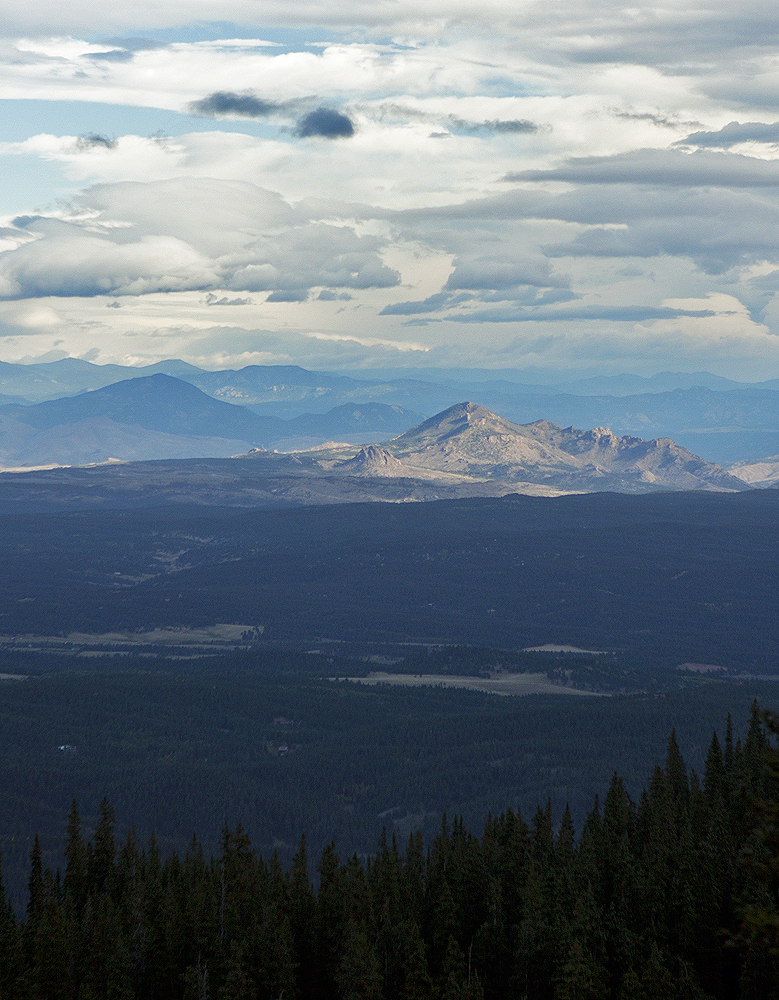 Looking west, foothills in the early morning light