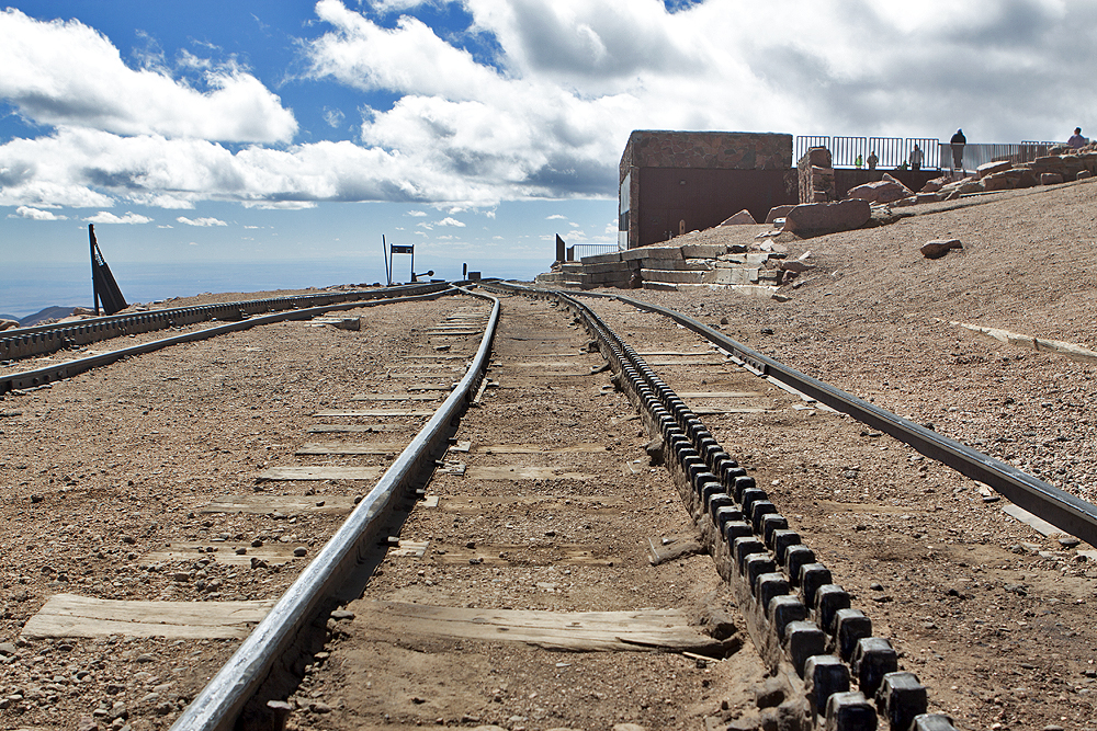 Cog rail line - looking south(ish) from the peak