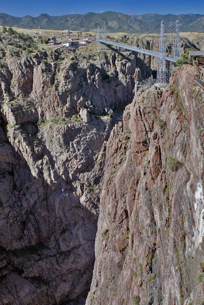 Royal Gorge Bridge and gorge, looking south