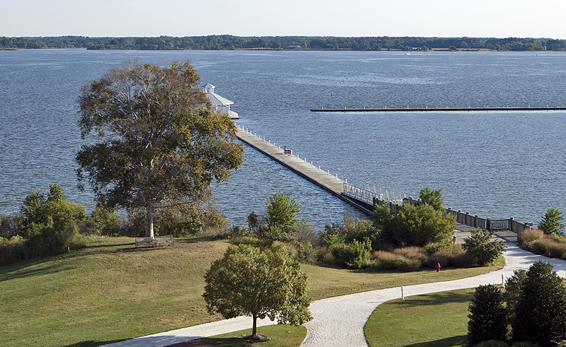 View from our balcony to Chesapeake Bay