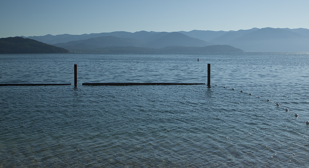 Looking east early am. Lots of blue....shallows to hills