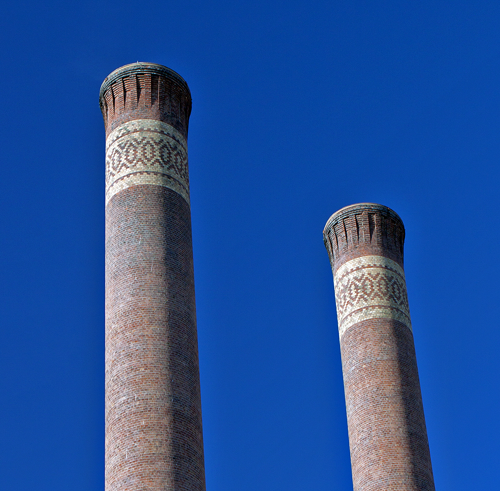 Decorative smoke stakes.