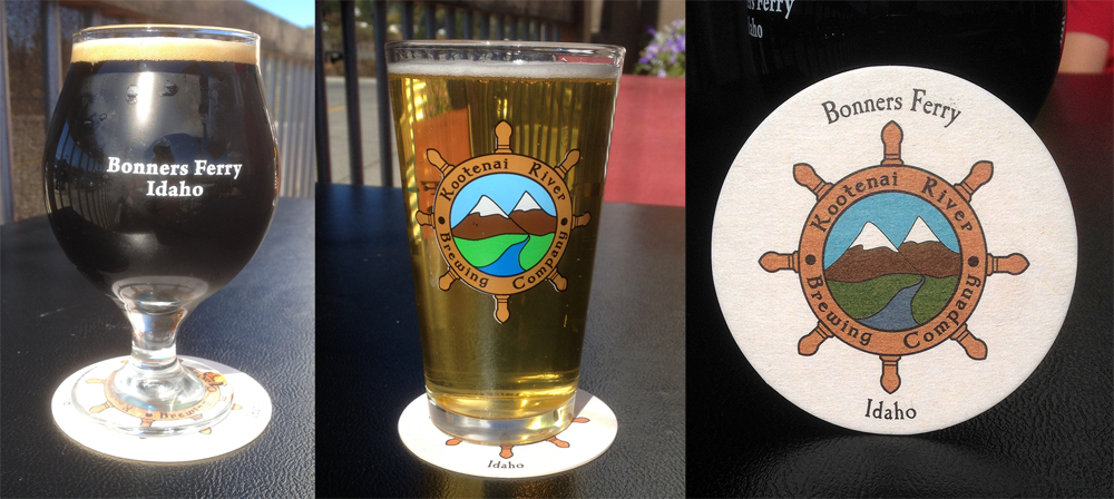Beers and coasters. Ah, the great outdoors!