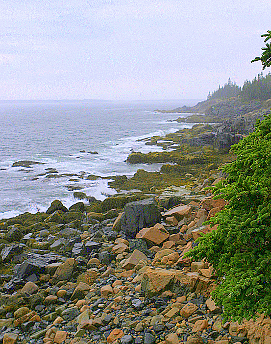 Stormy weather, east coast of Mount Desert