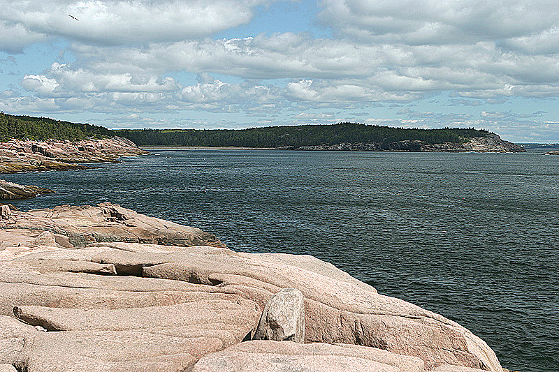 Looking northwest from near tip of Mount Desert Island