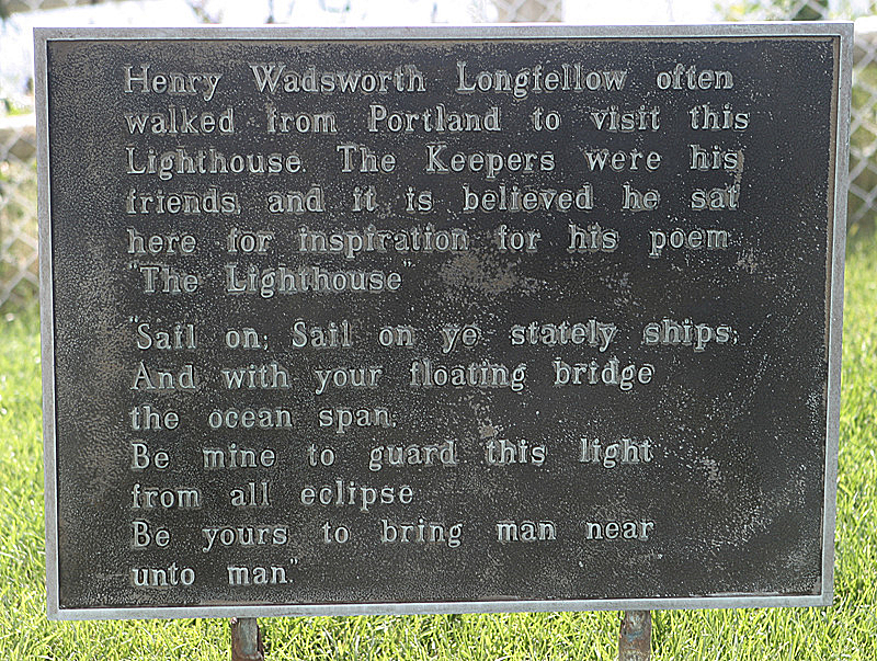 Longfellow Plaque, Portland Head, ME