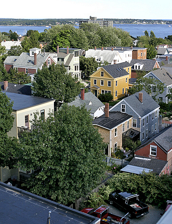Munjoy Hill area (looking east)