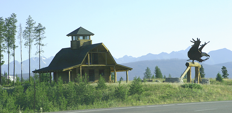 On the road to Glacier National Park