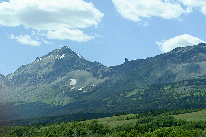 Along Route 2, south of park