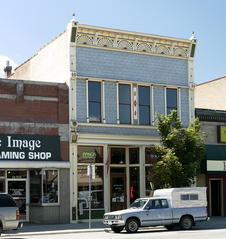 Weird mix of architectual styles in this Old West town