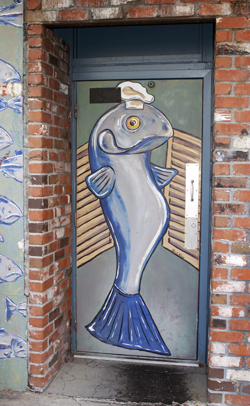Back door to closed bar (Silver Salmon)