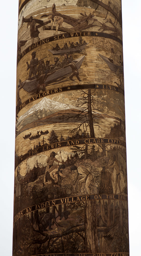 Detail on the column - events in Oregon history