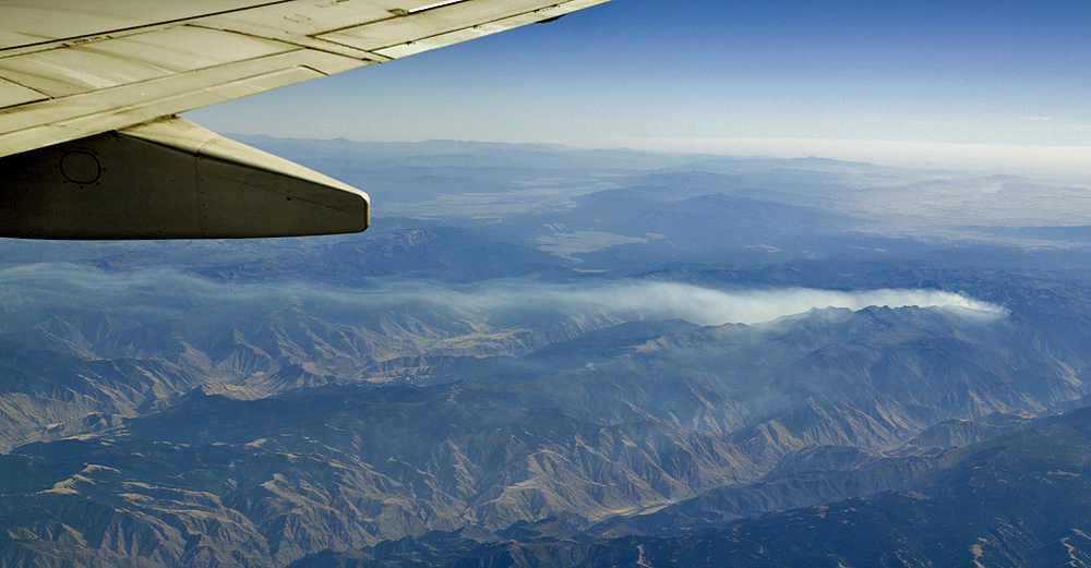 East of Portland, OR, looking south