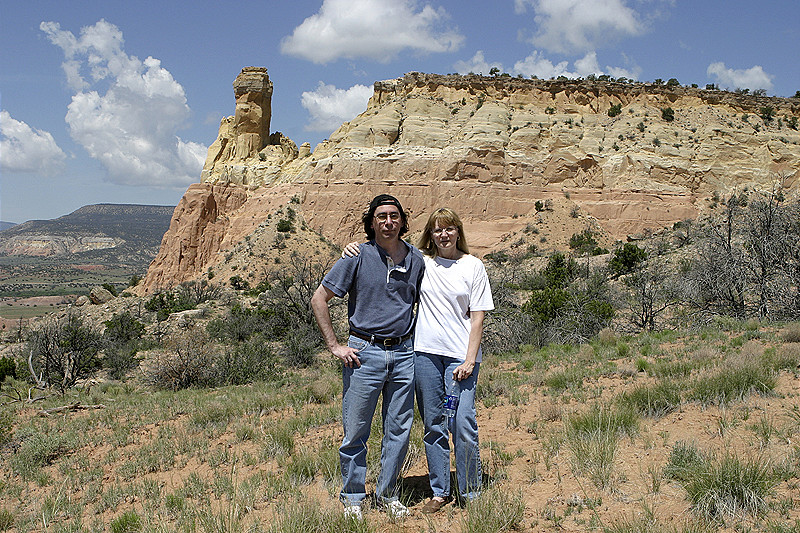 See the mesa  behind us? We were there!