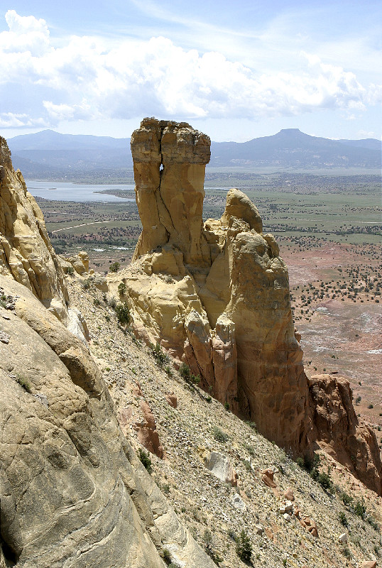 Chimney Rock and Distant Butte