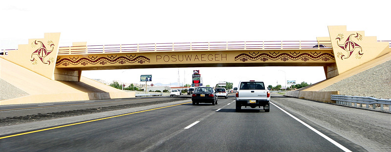 Indian Tribe names on overpasses along US 84