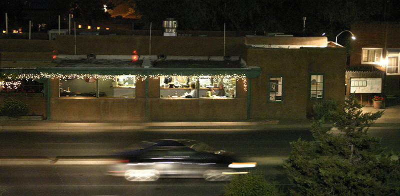 We ate behind the leftmost window