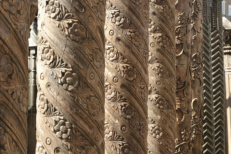 Row of Carved Columns