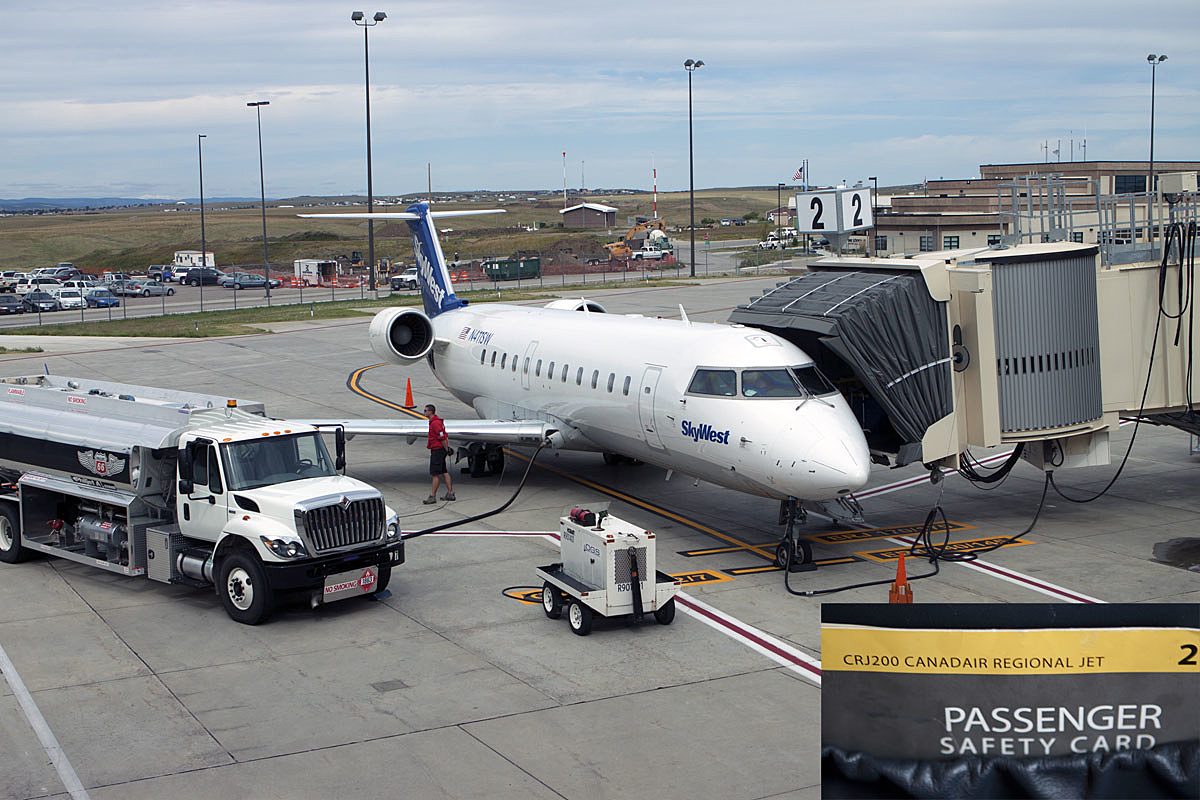 Small plane, but we got there. It was a Canadian plane make that I've never heard of.