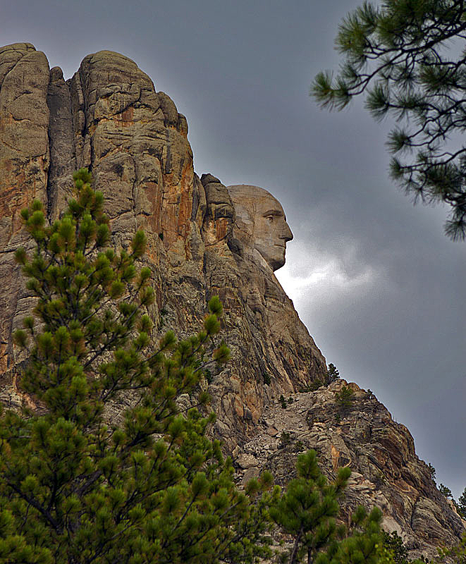 South of Mount Rushmore; well named