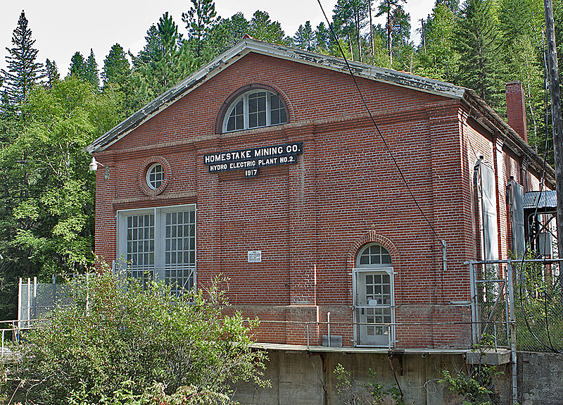 Homestake Mine Hydro Plant - off a creek?