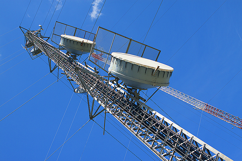 Cell towers, next to Coolidge Tower