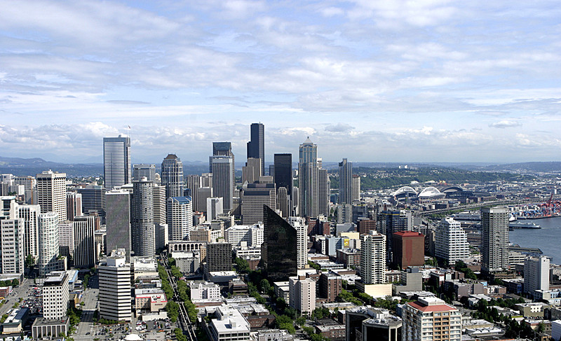 Downtown Seattle from Space Needle