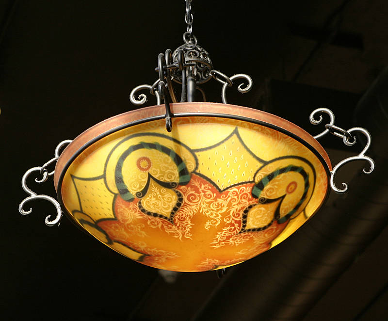Light fixture in a downtown restaurant we ate at a couple of times