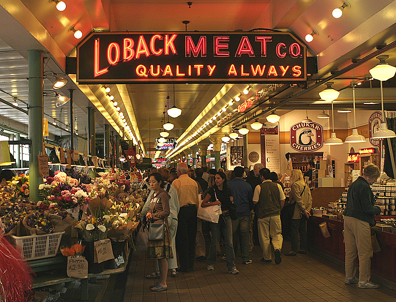 Inside Pike Place Market, Seattle