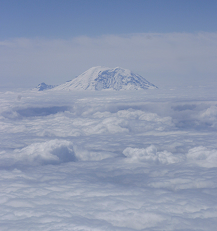 Much better look flying into Seattle, but I was on the wrong side of the plane