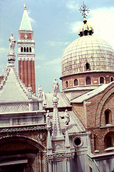 View from behind Saint Mark's Cathedral, Venice, 1979