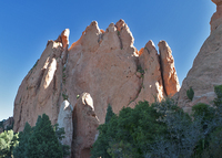 Twin Spires (foreground); Signature Rock - looking NE