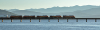 Train over Lake Pend Oreille, Sandpoint, ID