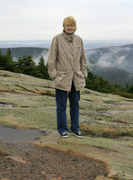 Romy, Cadillac Mountain, raw weather