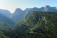 Going to the Sun Road; Looking west/southwest