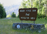 Entering Hungry Horse Dam, Hungry Horse, MT