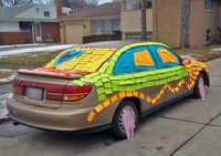 Post It note Saturn