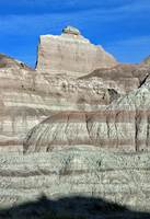 Obviously, harder rock above softer
