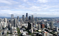 Downtown Seattle from Space Needle